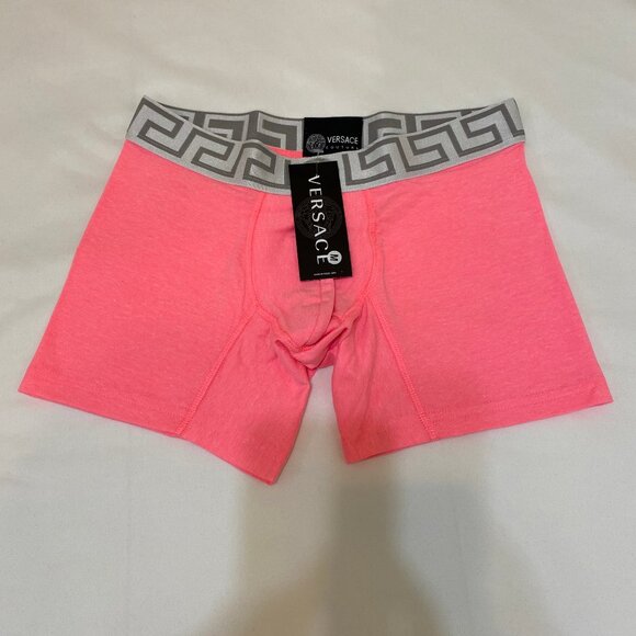 VERSACE BRAND NEW WITH TAGS TRUNKS UNDERWEAR PINK COLOR SIZE MEDIUM
